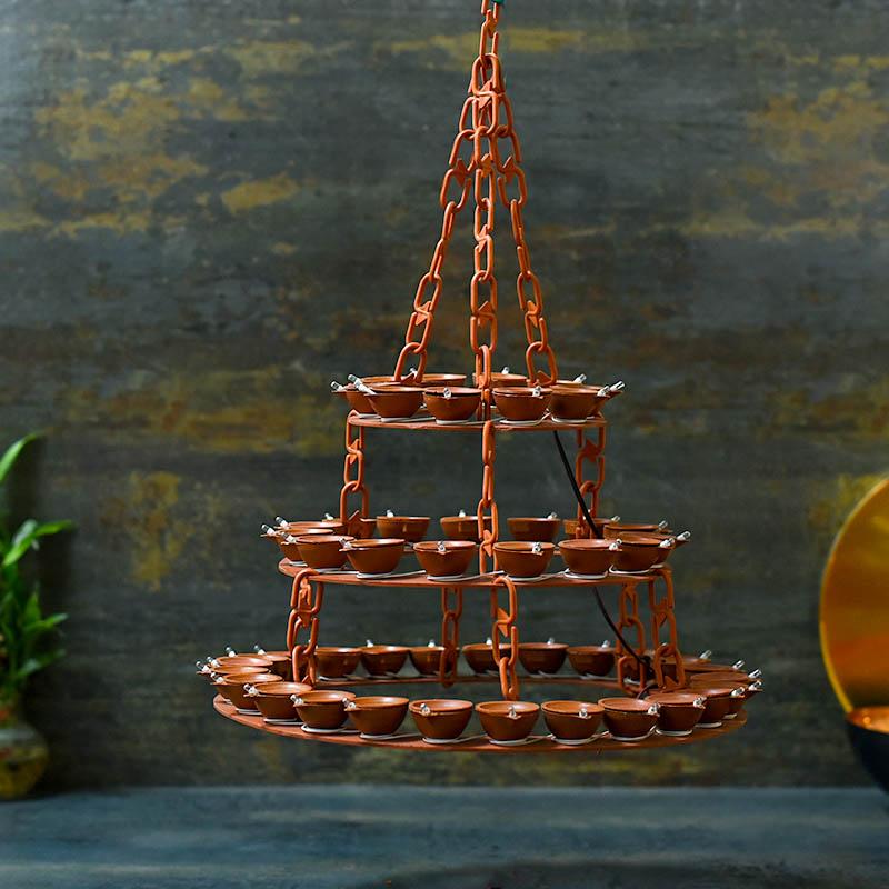 LED Traditional Diya Hanging Light