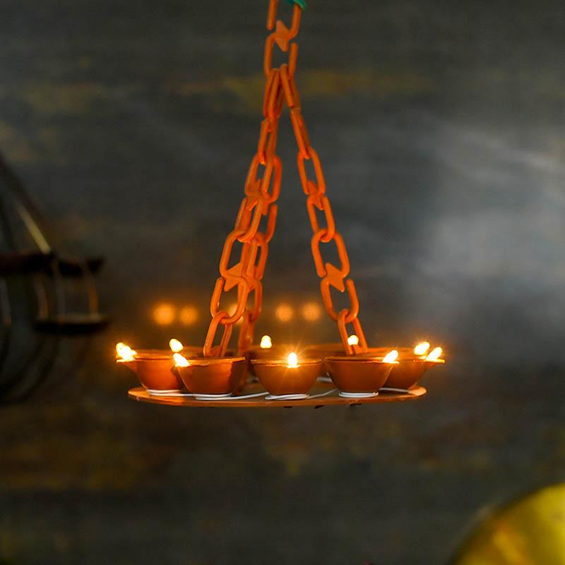 Dazzling Hanging LED Diya Light