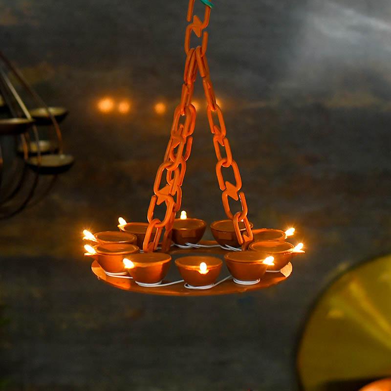 Dazzling Hanging LED Diya Light