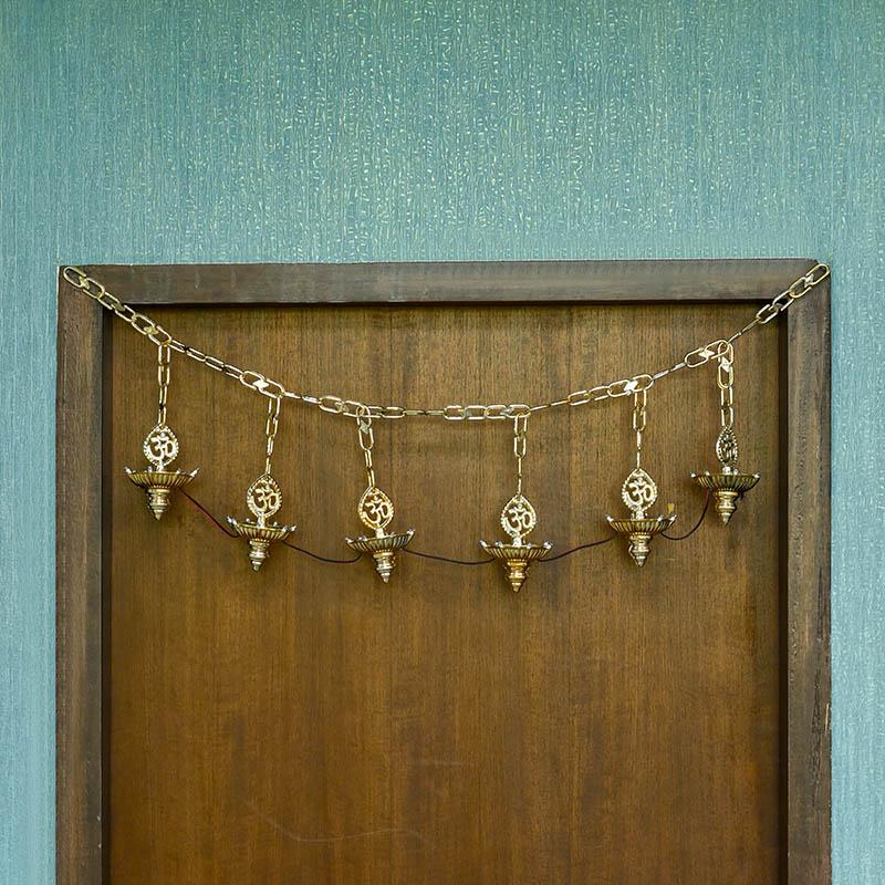 Bright Golden LED Door Bandhanwar Light
