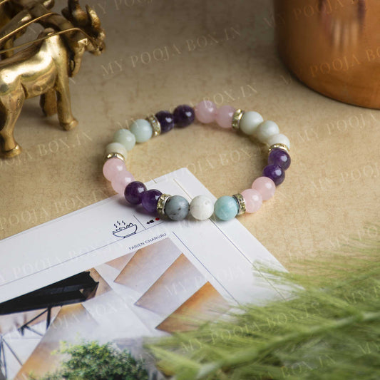 Reduce Stress Natural Crystal Healing Bracelet