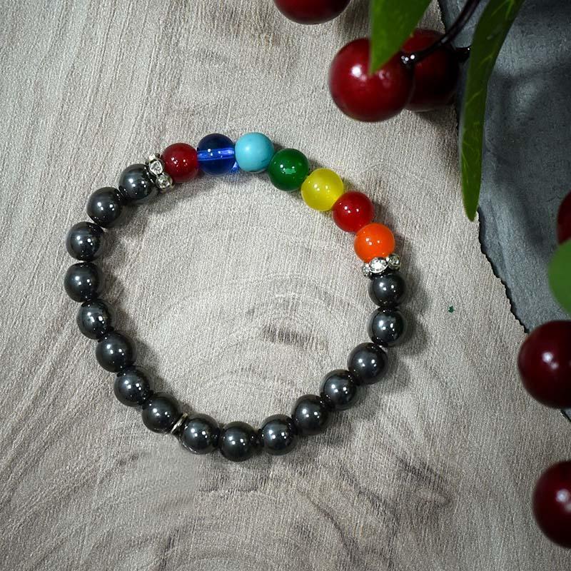 Natural Stone 7 Chakra Bracelet