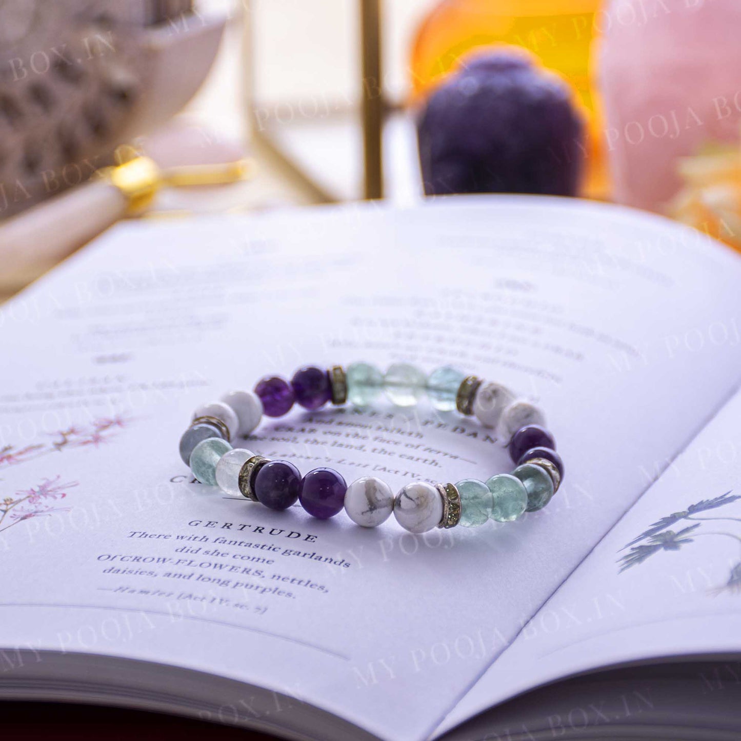 Clarity of Thought Natural Crystal Healing Bracelet