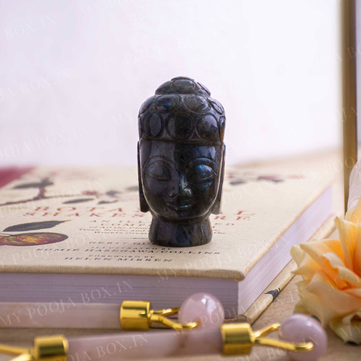 Labradorite Natural Crystal Buddha Head