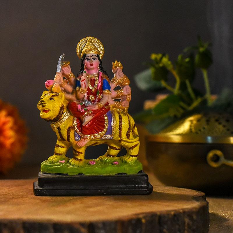 Decorative Colourful Goddess Maa Durga Idol