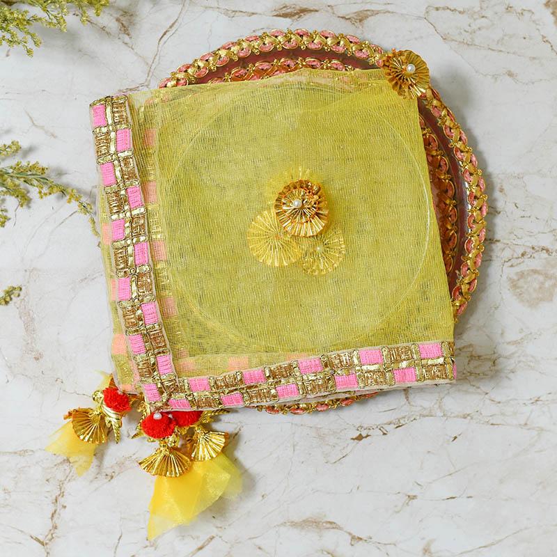Tuscan Yellow Thali Cover