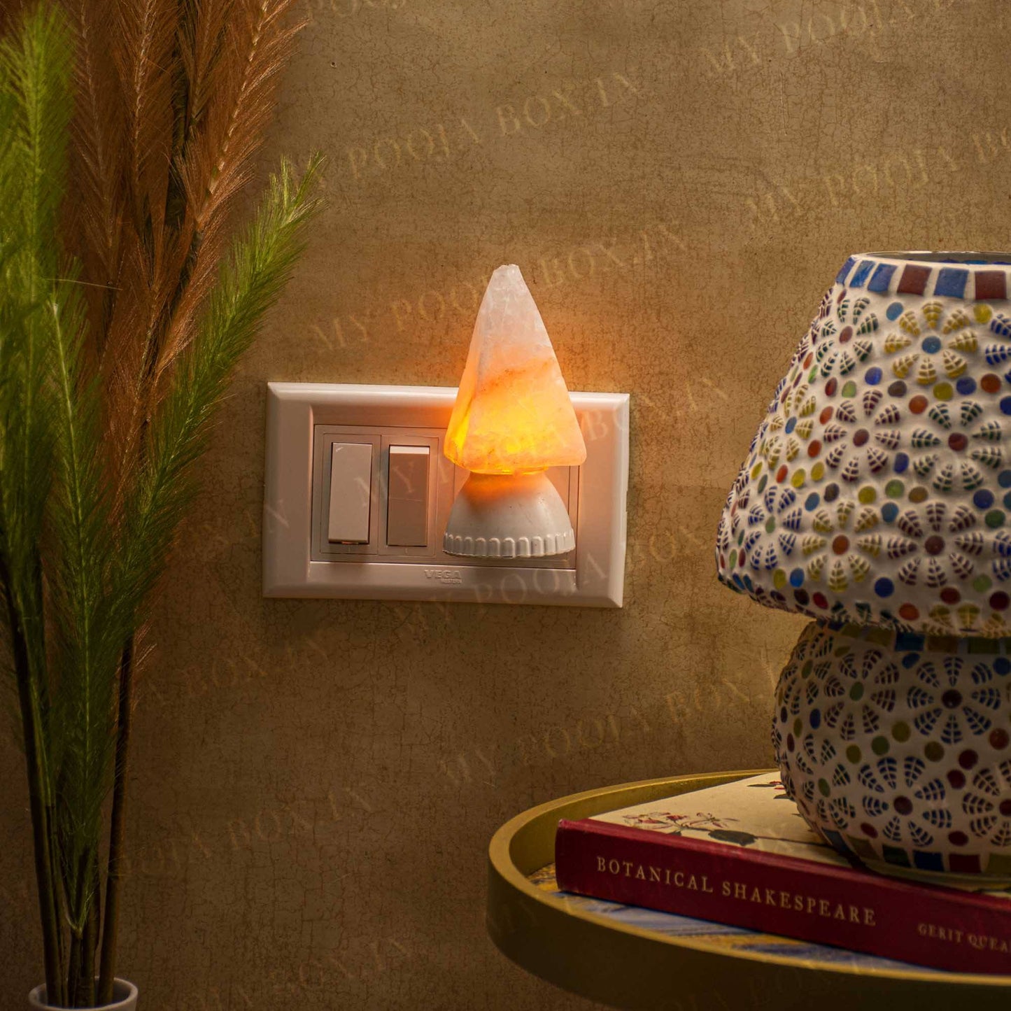 Pyramid Plug-In Himalayan Salt Lamp