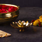 Elegant Handcrafted Metal Lotus Diya