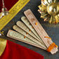 Handcrafted Vintage Palm Wood Hanuman Chalisa Scroll