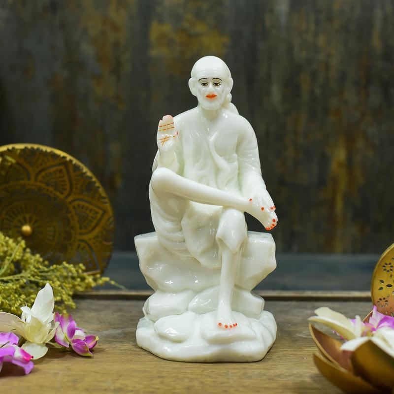 Sitting Ivory Sai Baba
