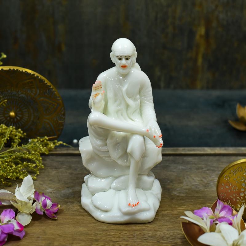 Sitting Ivory Sai Baba