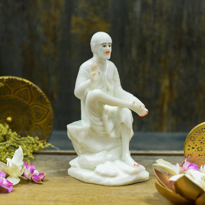 Sitting Ivory Sai Baba