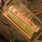 Handcrafted Vintage Palm Wood Hanuman Chalisa Scroll