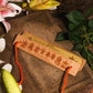 Vintage Handcrafted Palm Leaf Shri Ashta Laxmi Stotram Scroll