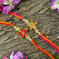 Elegant Floral Rakhi Set of 2