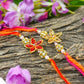 Elegant Floral Rakhi Set of 2