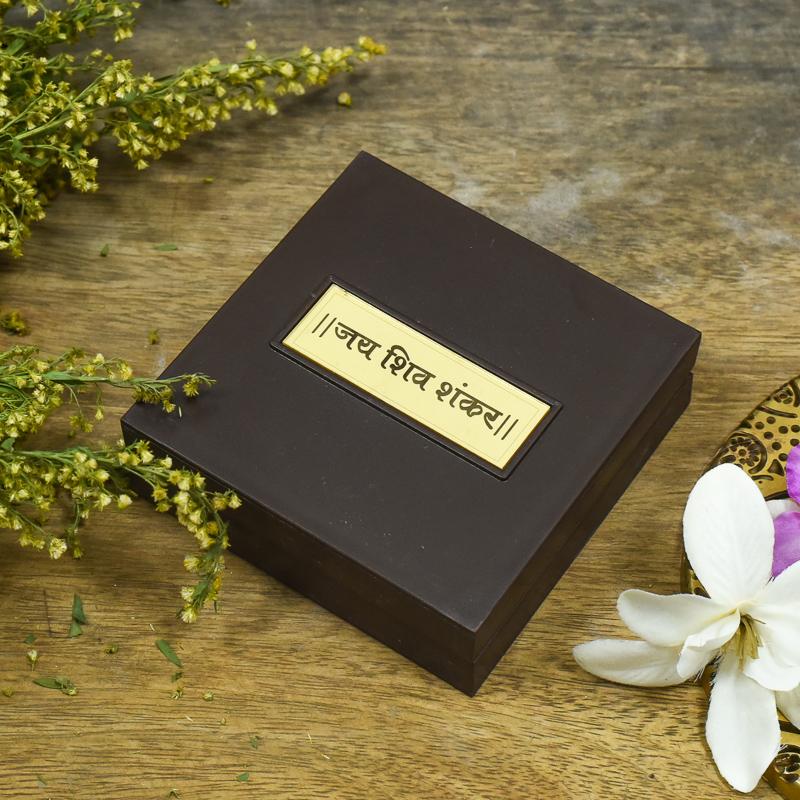 Petite Gold Foil Shiv Parvati Box