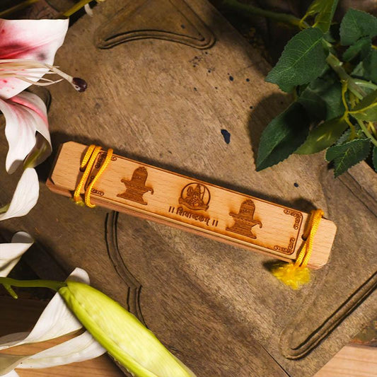 Vintage Handcrafted Palm Leaf Shivashtakam Scroll