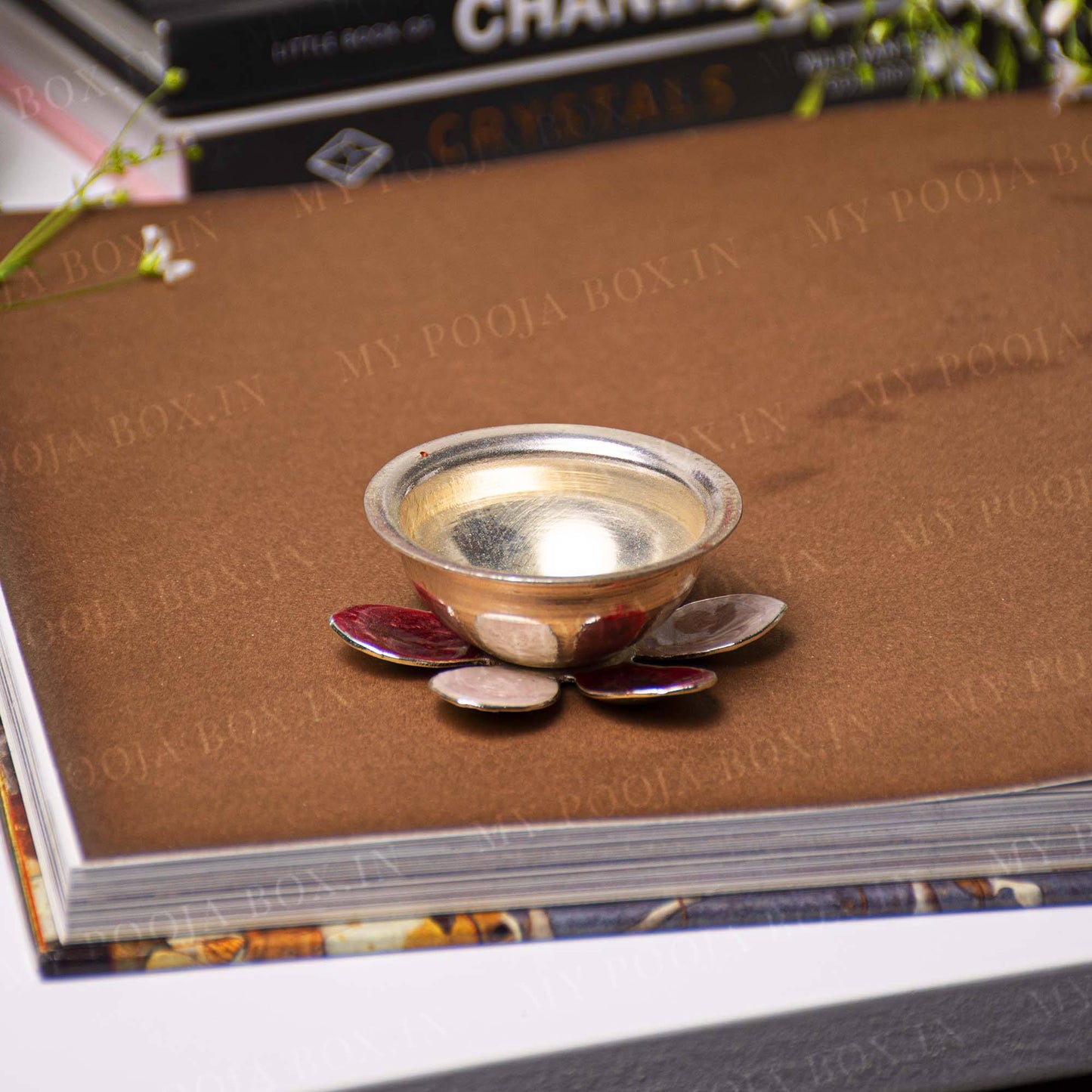 Enchanting Sliver Metallic Diya