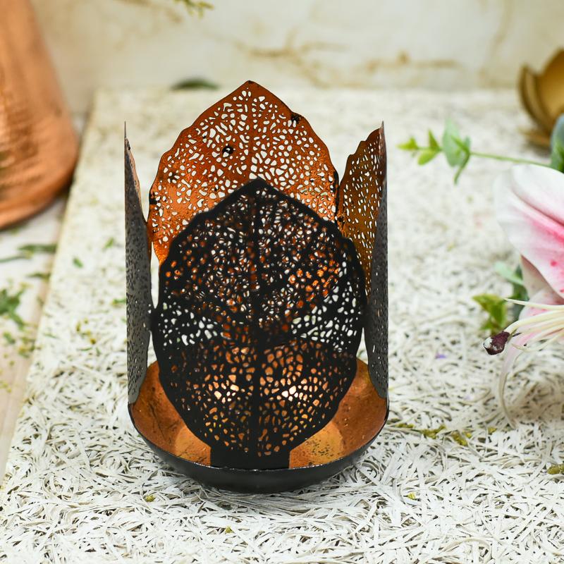 Anitquity Leaf T-light Holder