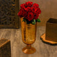 Gold Foil Flower Vase