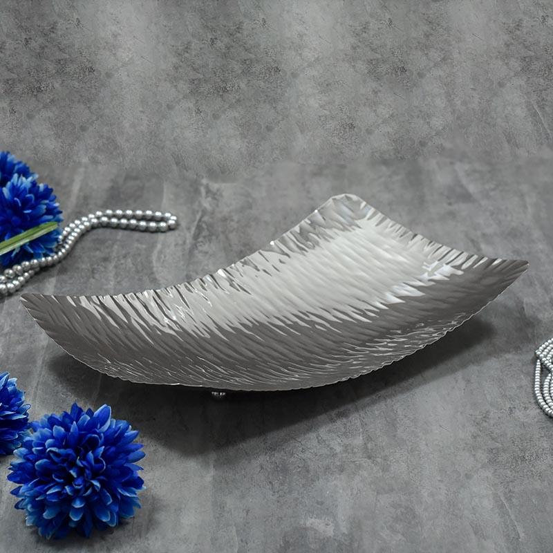 Silver Grey Rectangulater Platter