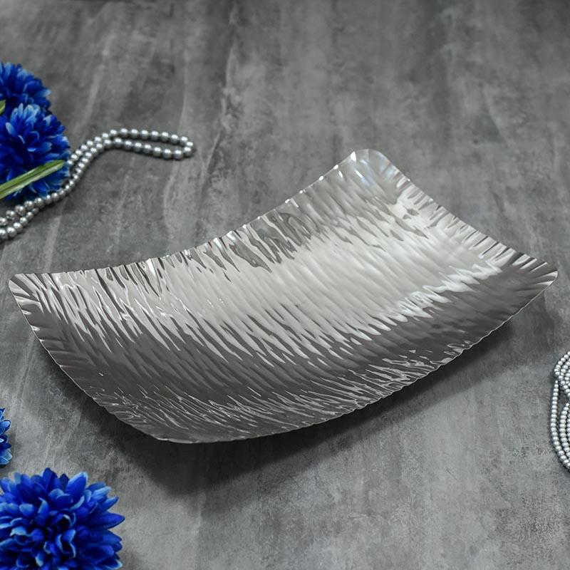 Silver Grey Rectangulater Platter
