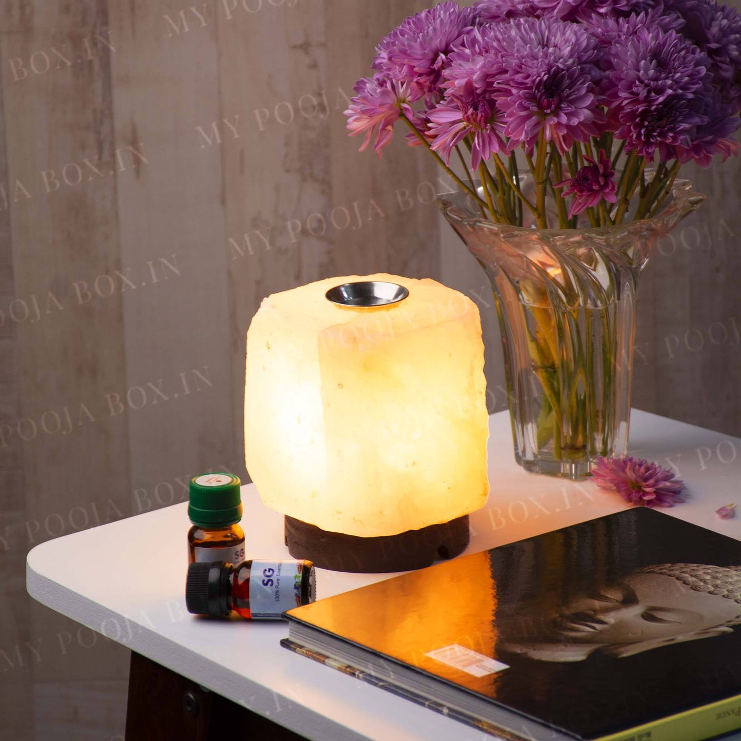 Himalayan Pink Salt Naturally Carved Electric Aroma Diffuser