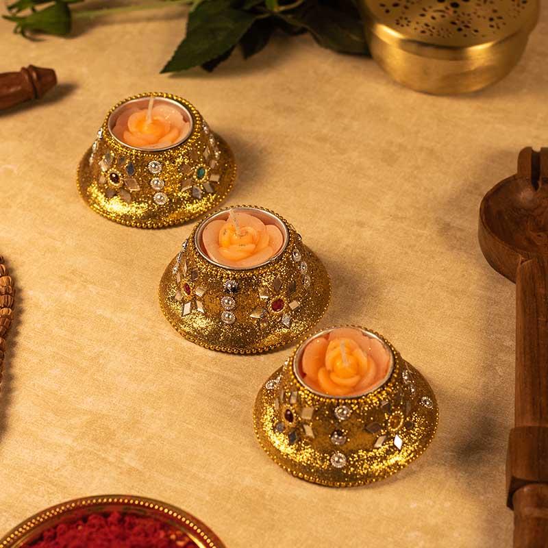 Clay Candle Set