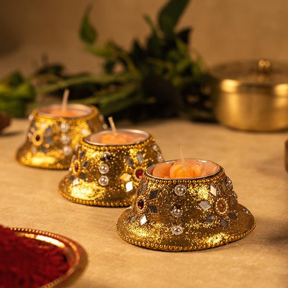 Clay Candle Set