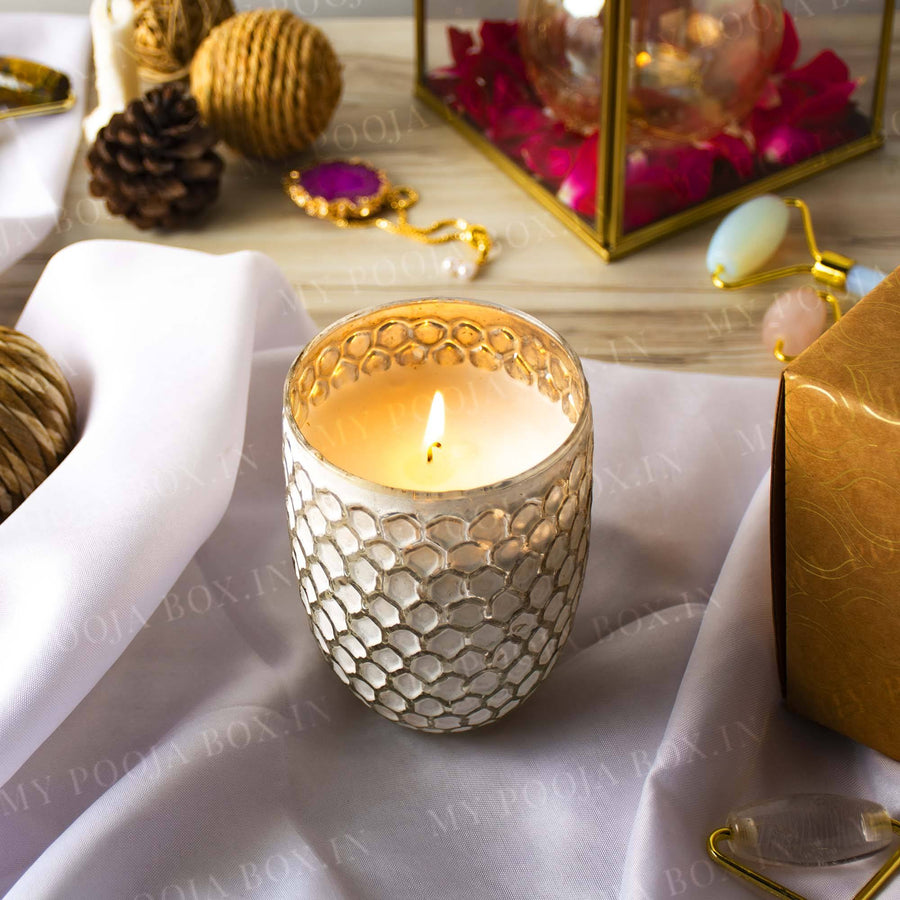 Buy Honeycomb Sunrise Scented Candle Jar Online in India