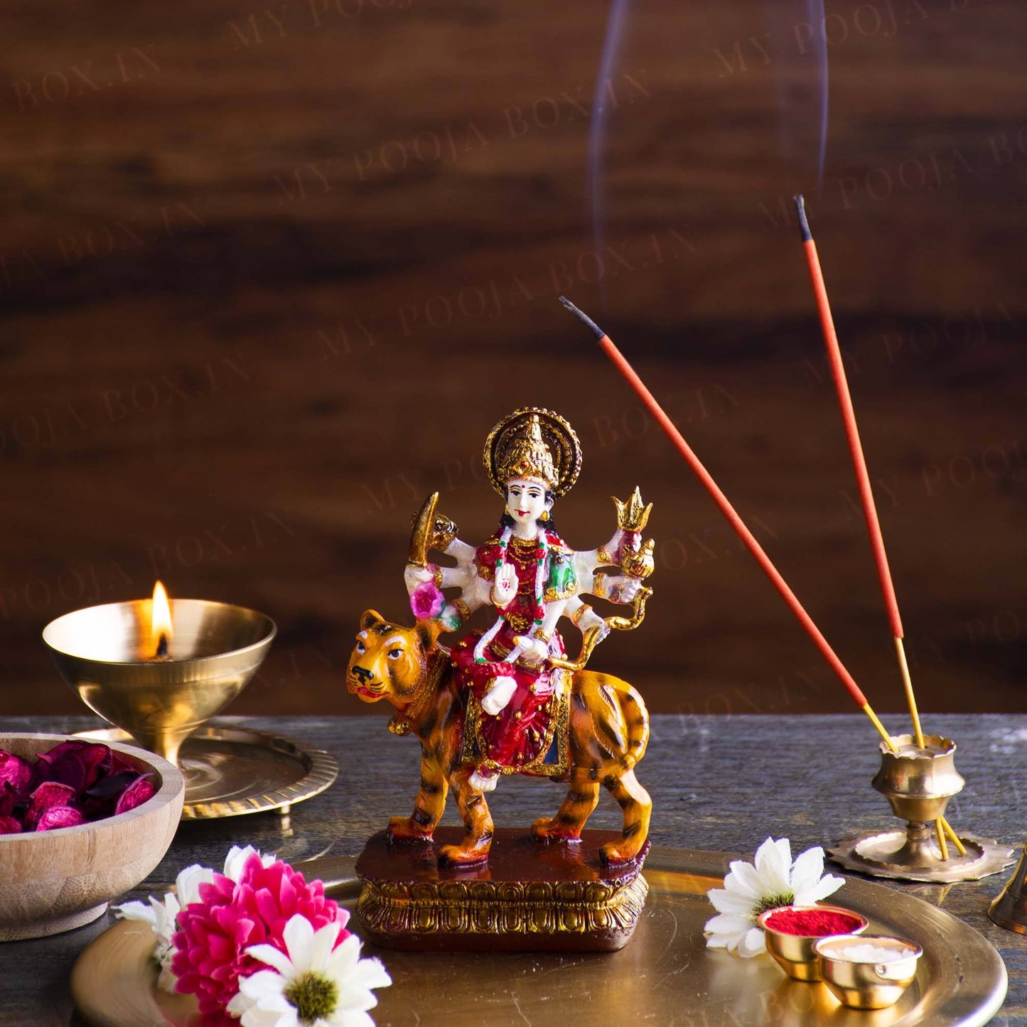 Adorable multicolor Maa Durga Idol