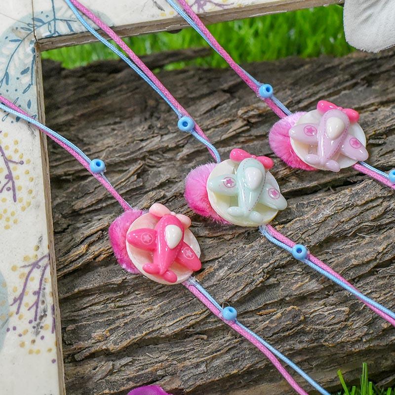 Cute Aeroplane Kids Rakhi (Set of 3)
