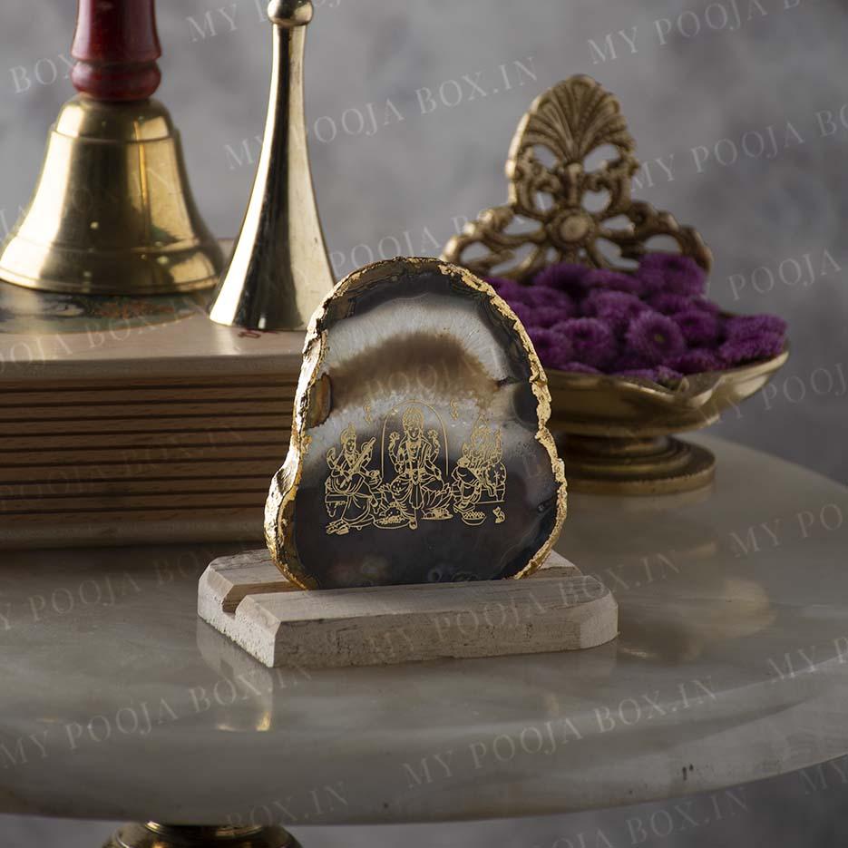 Alluring Laxmi Ganesh Saraswati Showpiece