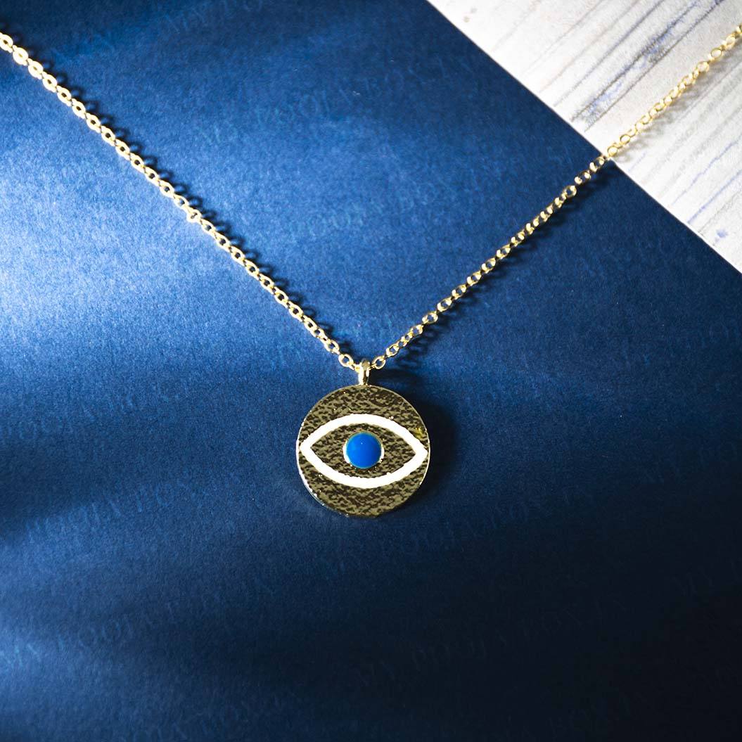Evil Eye Pendant Necklace for Wealth