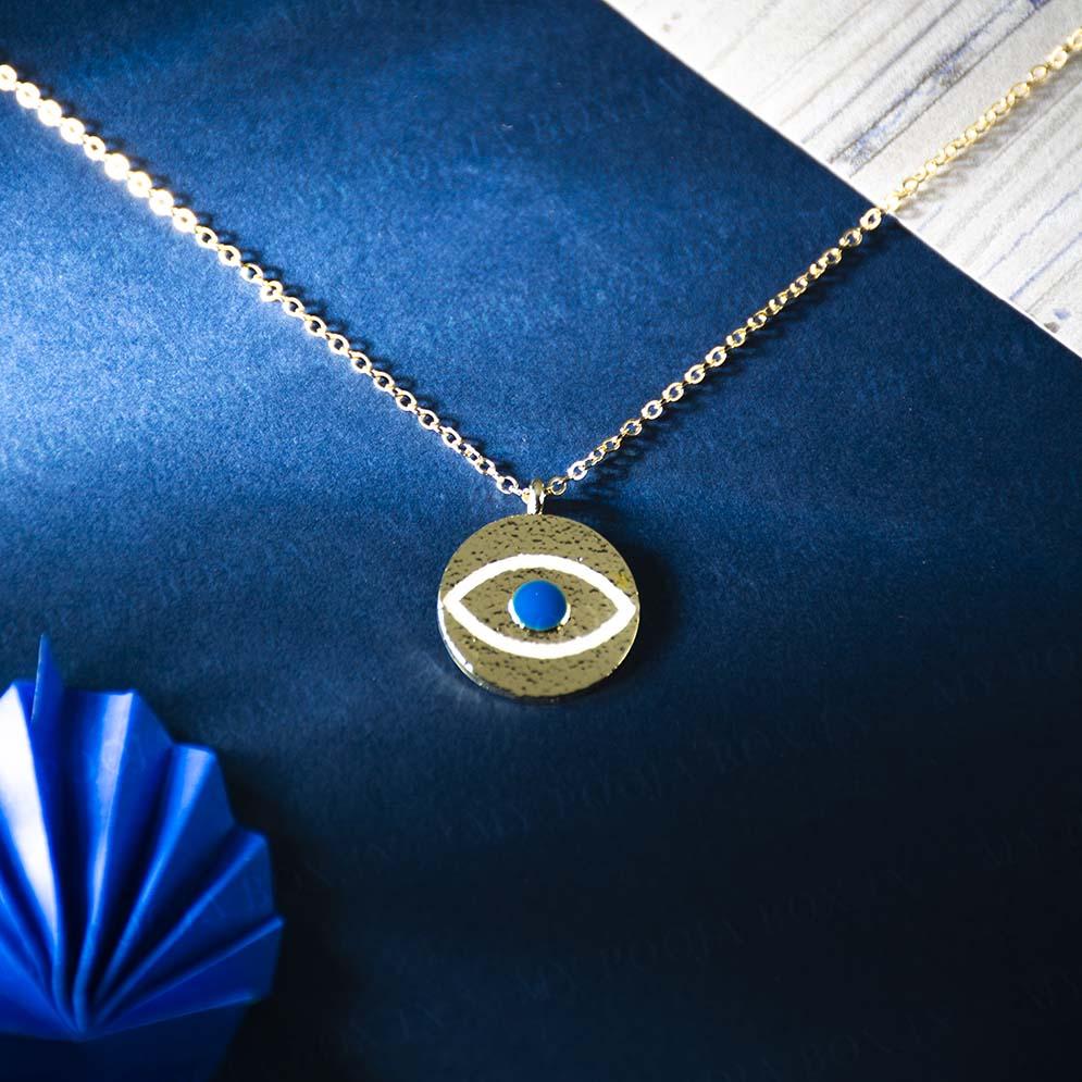 Evil Eye Pendant Necklace for Wealth