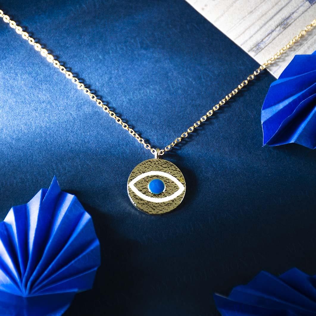 Evil Eye Pendant Necklace for Wealth