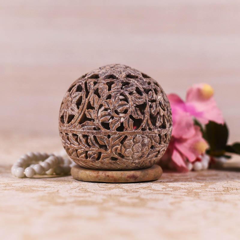 Round Shaped Marble Candle Holder