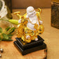 Feng Shui Laughing Buddha On Black Stand