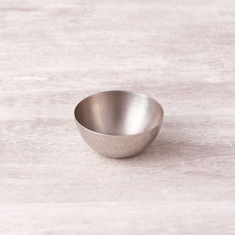 Silver Stainless Steel Pooja Thali Large (Set of 7)