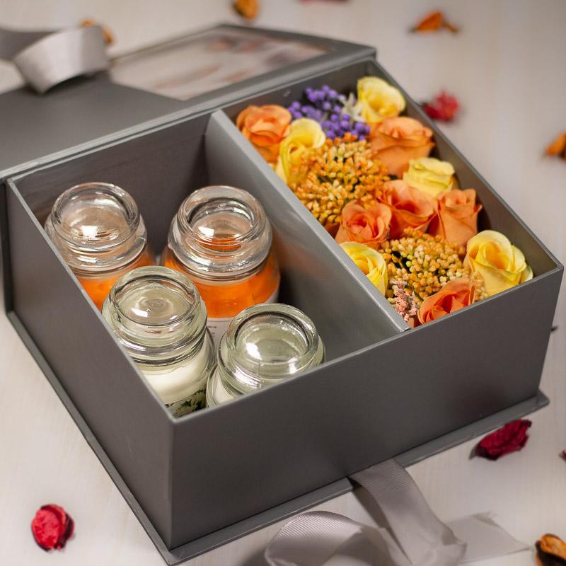 My Belle Flora Gift Box With  Scented Candles