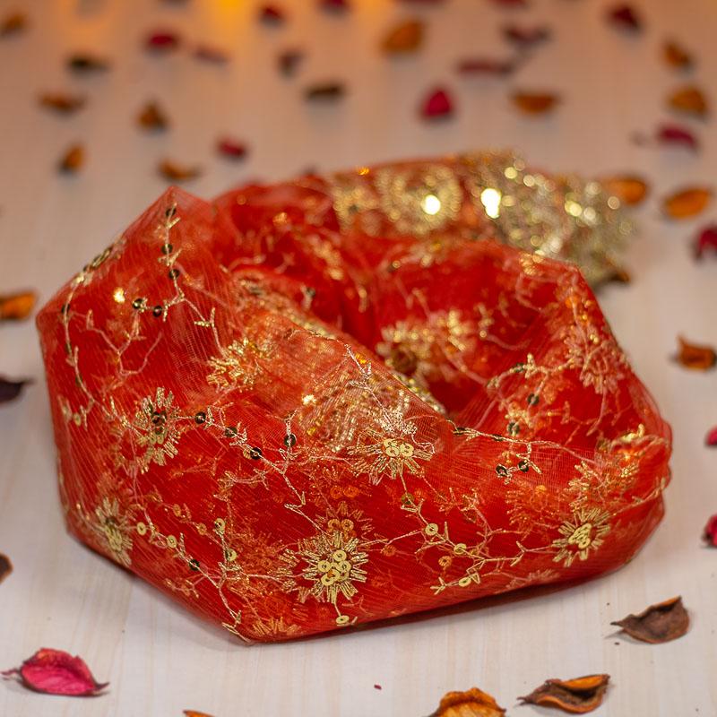 Red Gold Chunri
