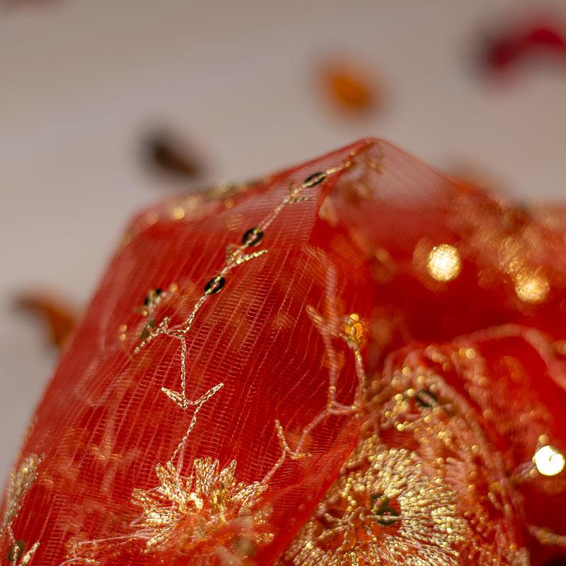 Red Gold Chunri