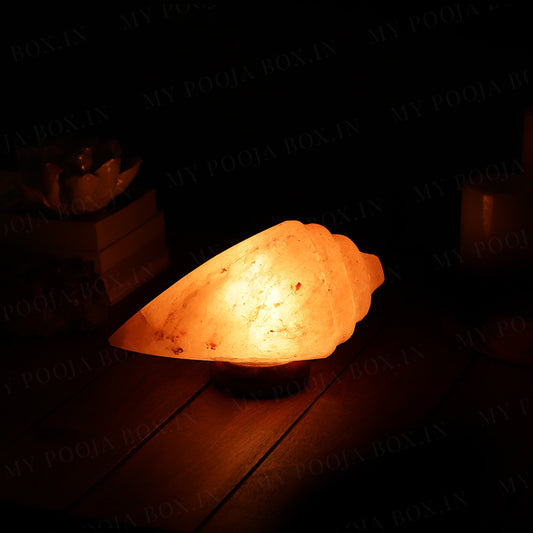 Himalayan Pink Salt Shankh Glow Lamp