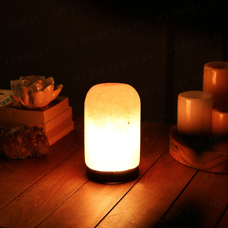 Himalayan Pink Salt Shivling Glow Lamp