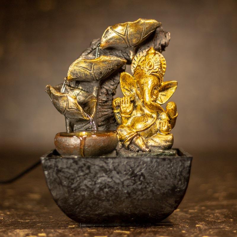 Ganesh With flower fountain