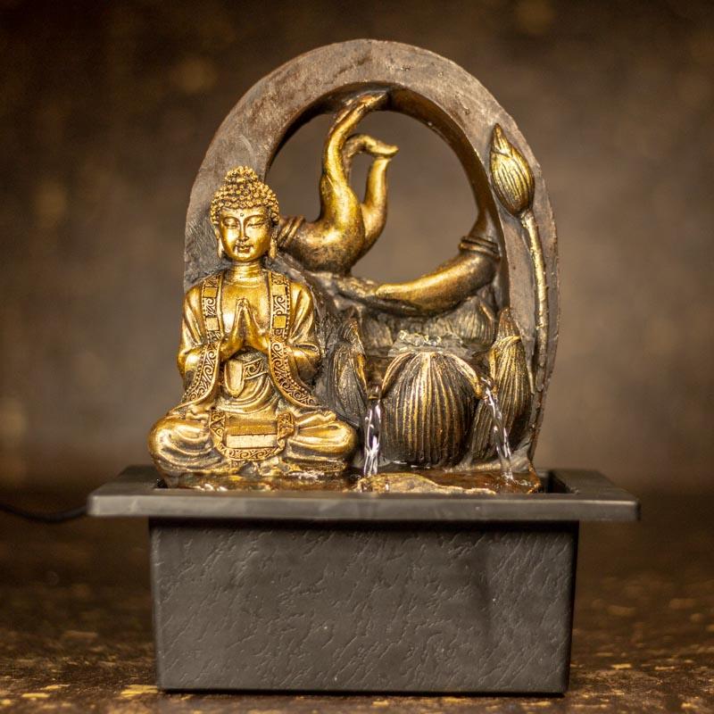 Buddha with Flower & Hands Fountain