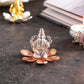 Auspicious Silver Plated Ganesh Laxmi Idol