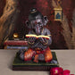 Deity Ganesha Reading Book Showpiece
