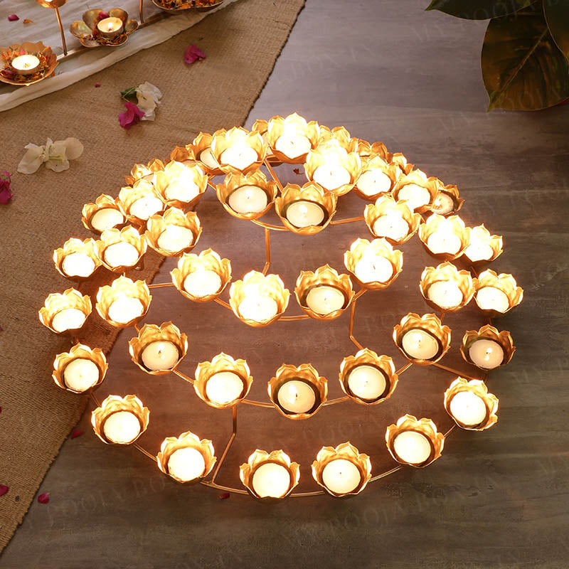 Eye Catching Rangoli Diya/Tealight Stand